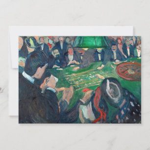Carte De Remerciements Edvard Munch - Table de roulette à Monte Carlo