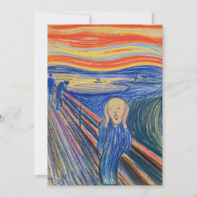 Carte De Remerciements Edvard Munch - The Scream 1895 (Devant)