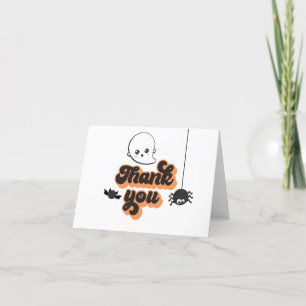 Carte De Remerciements Éffrayant Un Halloween 1er Anniversaire