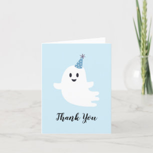 Carte De Remerciements Éffrayant un jote fantôme Halloween 1er anniversai