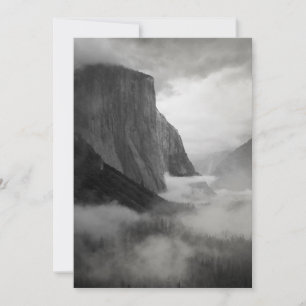Carte De Remerciements El Capitan avec brume tourbillonnante