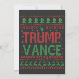 Carte De Remerciements Élection Trump Vance Doudou de Noël