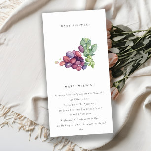 Carte De Remerciements Elégant aquarelle Graphe Faune Baby shower Invitat