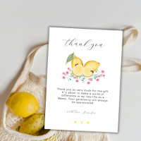Élégant Baby shower Citrus de Little Cutie Lemon