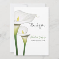 Elégant blanc Calla Lilies Mariage
