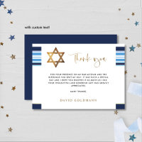 Elégant Bleu et Or Tallit Bar Mitzvah