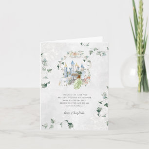Carte De Remerciements Élégant conte de fées   Princesse Anniversaire