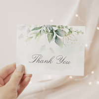 Elégant Eucalyptus Feuille Mariage or vert