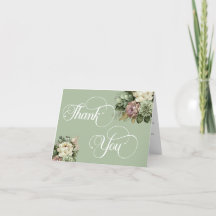 Elégant mariage floral vert et blanc RSVP