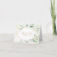 Élégant mariage géométrique or verdure d'eucalyptu