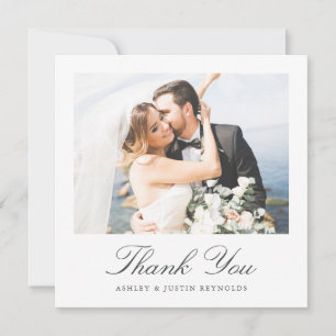 Carte De Remerciements Élégant Mariage photo de typographie