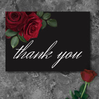 Élégant Moody Blood Red Roses Floral Mariage