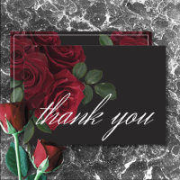 Élégant Moody Blood Red Roses Floral Mariage