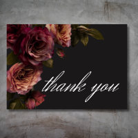 Elégant Moody Muted Rust & Burgundy Floral Mariage