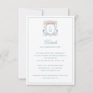 Carte De Remerciements Élégante crête de Rose avec détails de la cale Car