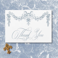 Elégante Dusty Blue Chinoiserie Cherub Mariage