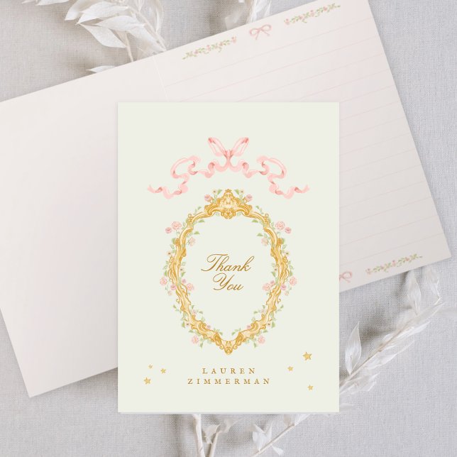 Carte De Remerciements Elégante Fairytale Princess Anniversaire (Créateur téléchargé)