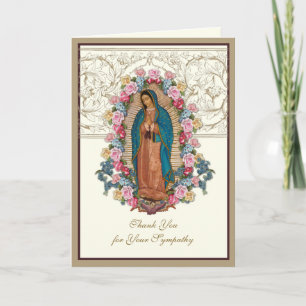 Carte De Remerciements Élégantes roses de Jésus chrétiennes remerciement 