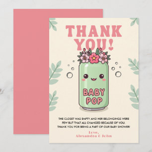 Carte De Remerciements Elle est prête à faire popping Cadeau de naissance