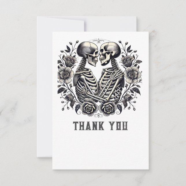 Carte De Remerciements Embrace éternelle : L'amour au-delà de la vie (Devant)