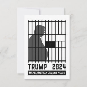 Carte De Remerciements Empêchez-vous Trump 2024 de rendre l'Amérique déce