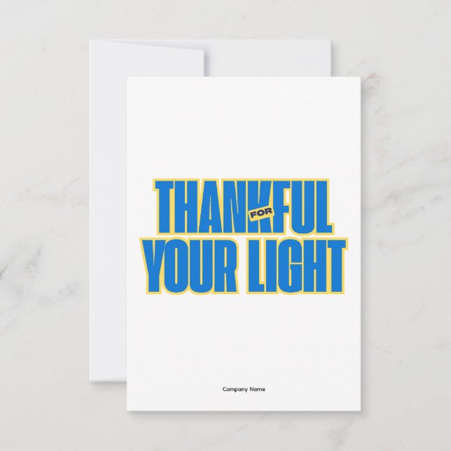 Carte De Remerciements Employee Appreciatin Thank you Card (Devant)