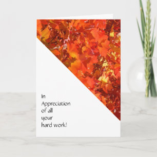 Carte De Remerciements Employee Cards In Appreciation all your hard work!