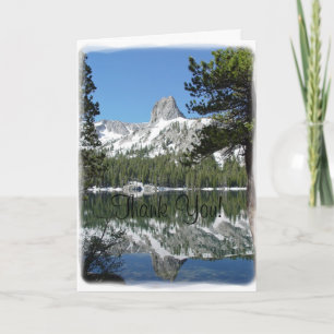 Carte de remerciements en cristal de réflexions de
