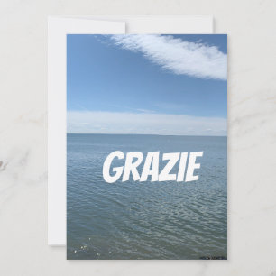 CARTE DE REMERCIEMENTS EN ITALIE