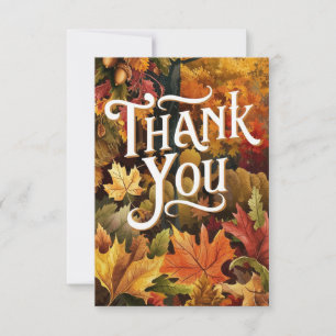 Carte De Remerciements Enchantée Mignonne automne