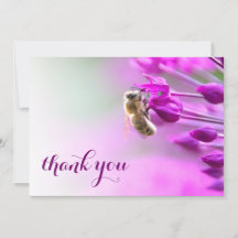Carte de remerciements enchanteur avec fleur et ab