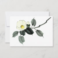 encre blanche de camélia sumi et aquarelle japonai