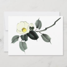 encre blanche de camélia sumi et aquarelle japonai
