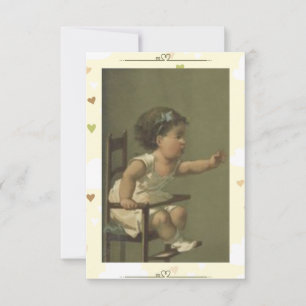 Carte De Remerciements Enfant affamé
