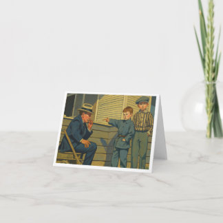 Carte De Remerciements Enfants Vintage