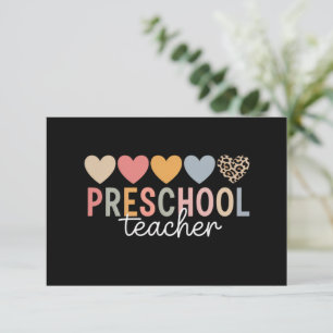 Carte De Remerciements Enseignant Maternelle Retour à l'école 