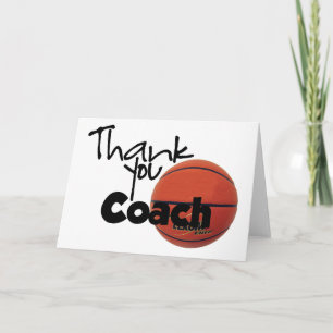 Carte De Remerciements Entraîneur Merci, Basket