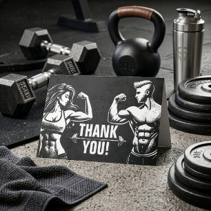 Carte De Remerciements Entraîneur Personnel de Fitness Professeur de Gym