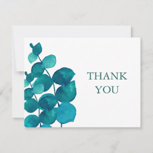 Carte De Remerciements Entreprise Eucalyptus