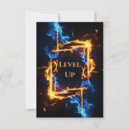 Carte De Remerciements Epic Fire Portal Gaming Birthday Party Event