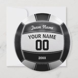 Carte De Remerciements Équipe nommée de l'année du joueur de volleyball