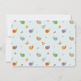Carte De Remerciements Escargots amusants