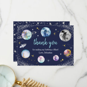 Carte De Remerciements Espace Anniversaire Premier Voyage Autour Du Solei