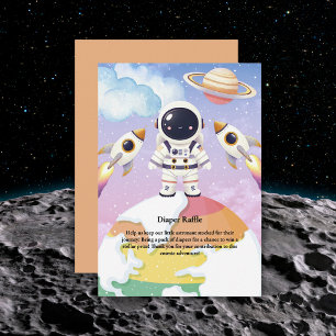 Carte De Remerciements Espace aquarelle Baby shower Little Explorer