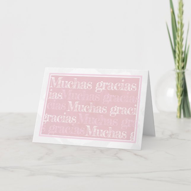 Carte de remerciements espagnol/ tarjeta de gracia (Devant)