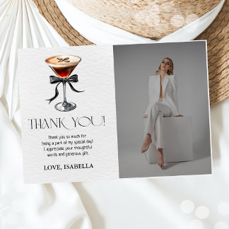 Carte De Remerciements Espresso Martini Tini Bit Older Birthday Photo