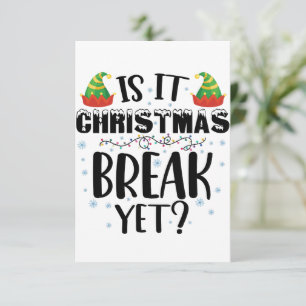 Carte De Remerciements Est-ce déjà les vacances de Noël Drôle de professe