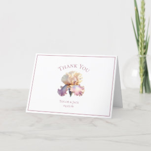 Carte De Remerciements Étiquette de remerciement de mariage personnalisée