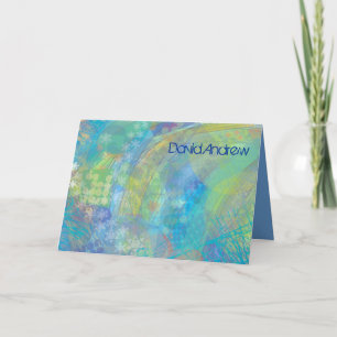 Carte De Remerciements ETOILES TEXTÉES Bat mitzvah de barre
