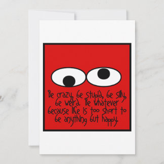 Carte De Remerciements Être bizarre